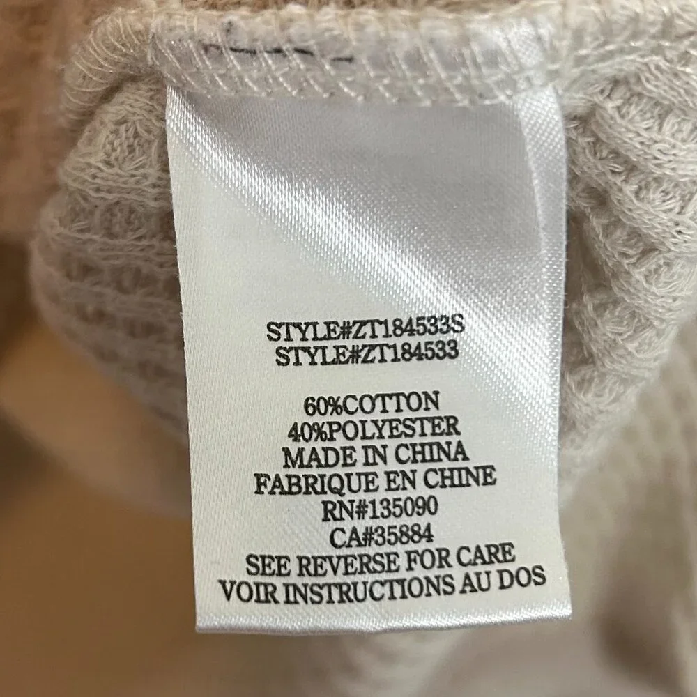 Z SUPPLY Thermal Waffle Long Sleeve Henley - Picture 7 of 7